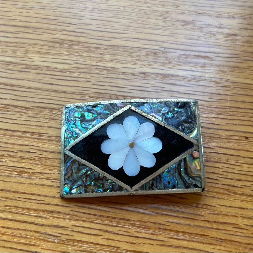 Vintage Mother of pearl pin / pendant!